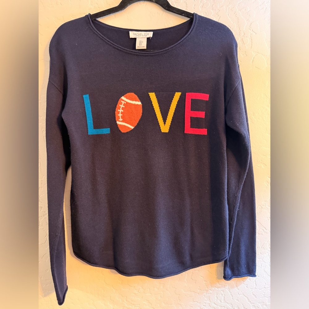 Rachel Zoe Women’s Navy LOVE Sweater